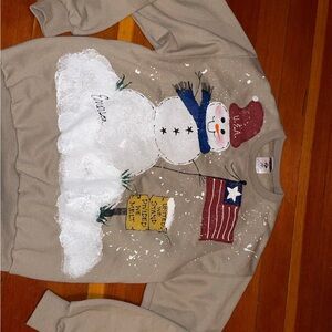 Vintage USA Snowman Sweatshirt – Jerzees, Size Medium